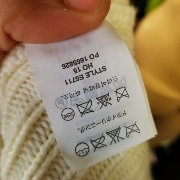 Cream J. Crew cable knit sweater size small - Picture 10 of 13